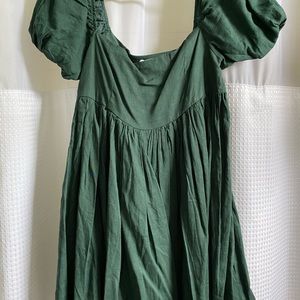 Babydoll puff sleeve mini dress